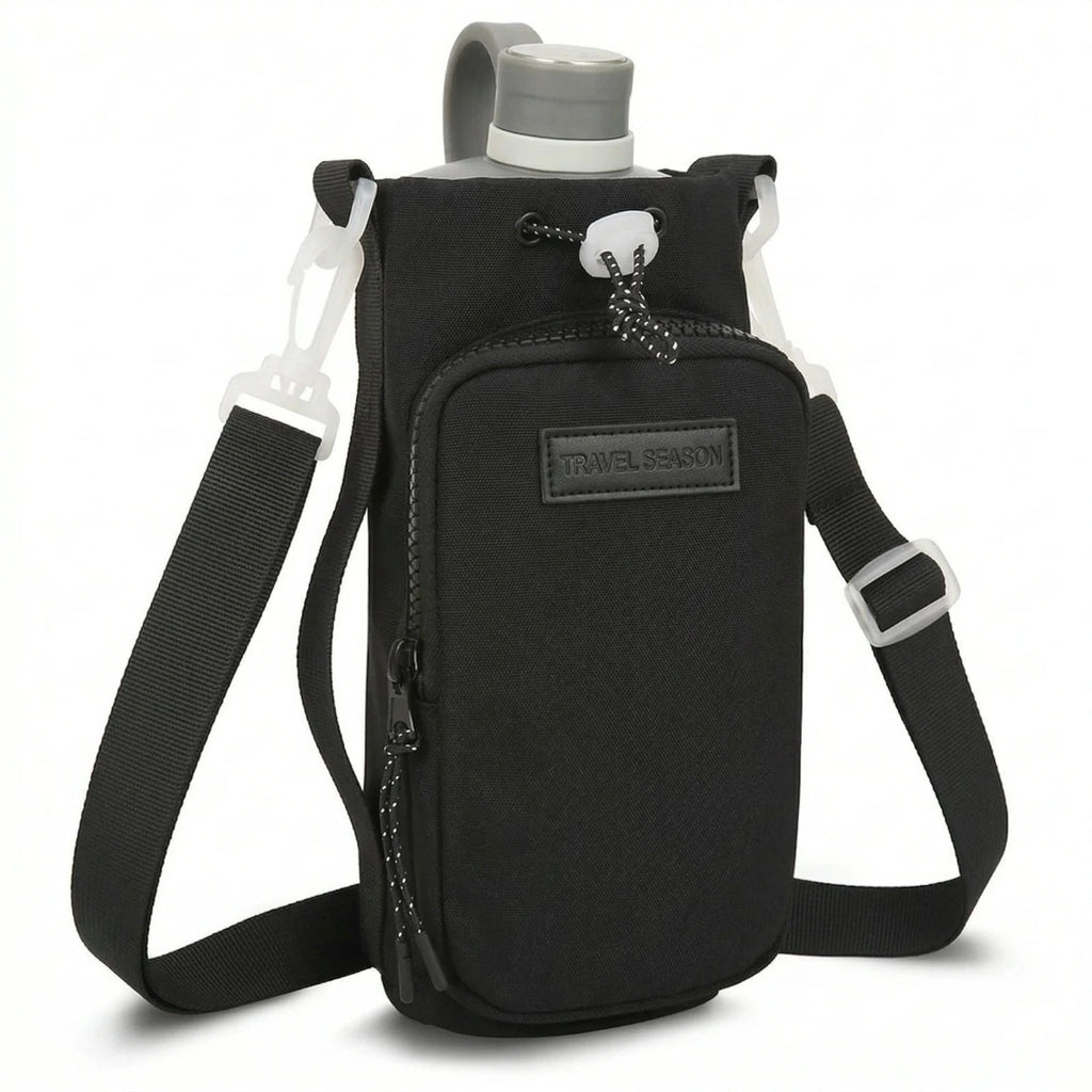 Water Bottle Bag Portable Holder Tumbler Bag With Shoulder Strap TT