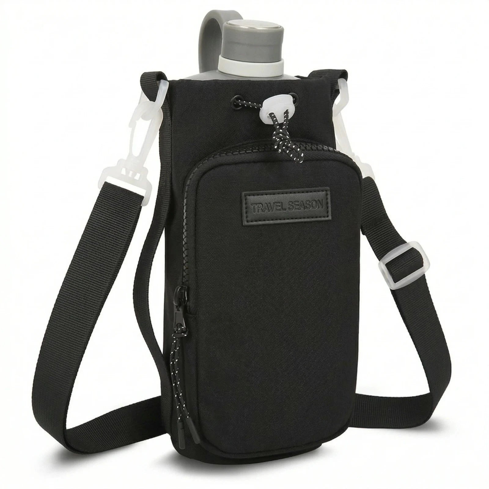 Water Bottle Bag Portable Holder Tumbler Bag With Shoulder Strap TT