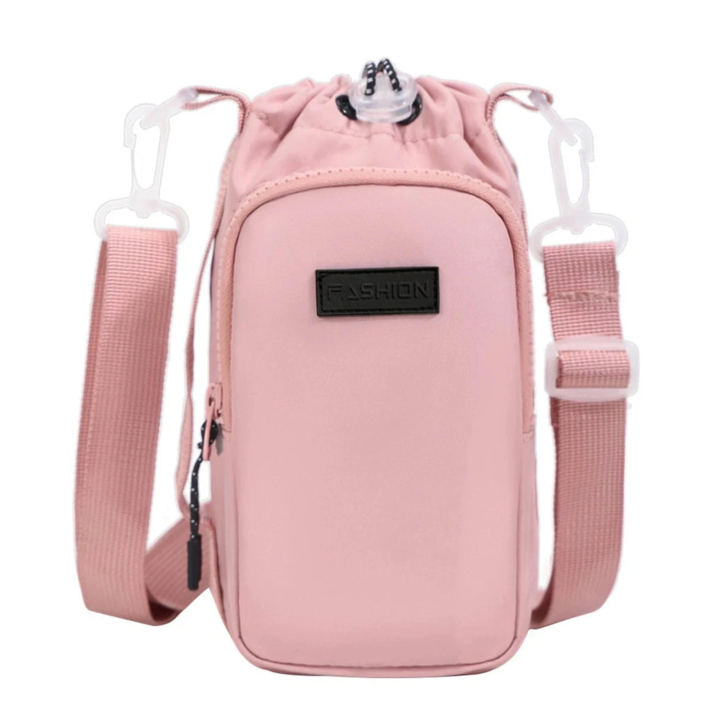 Water Bottle Bag Portable Holder Tumbler Bag With Shoulder Strap TT